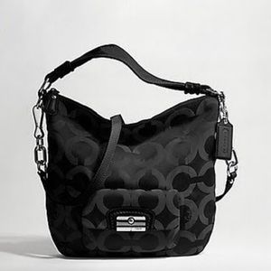 Coach Kristen Signature Sateen Hobo Shoulder Bag